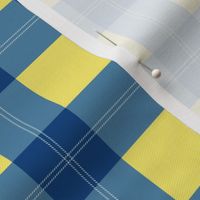 Ukraine donation tartan design blue yellow gingham