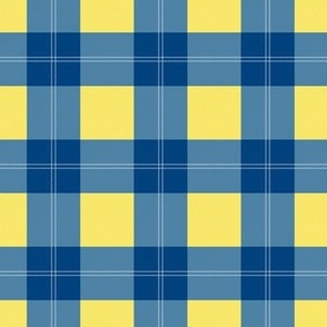 Ukraine donation tartan design blue yellow gingham