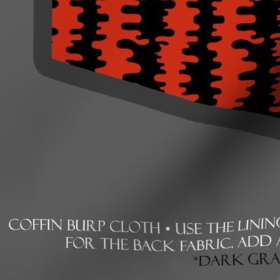 coffin burp cloth diy project