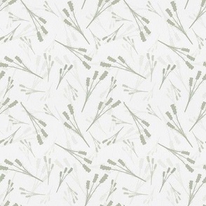 Calm Haven Bullrushes Silhouette muted green grey home decor