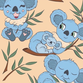 Koala - blue | Leggings