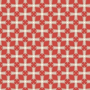 Abstract Snowflake Plaid