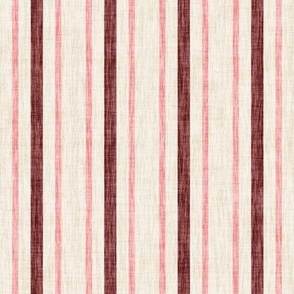 Rust Peach Cream Textured Stripes