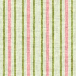 Peach Olive Pale Sage Textured Stripes