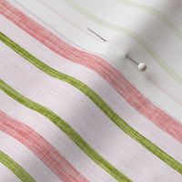 Peach Olive Pale Pink Textured Stripes