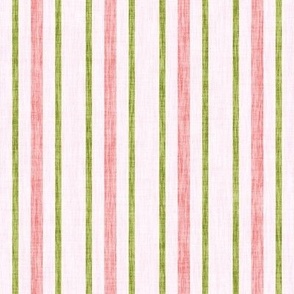 Peach Olive Pale Pink Textured Stripes