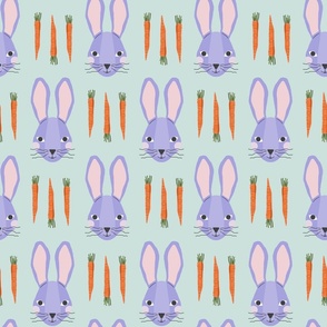 Bunnies & Carrots Lg | Pastel