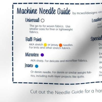 Machine Needle Pin Cushion--Cut & Sew