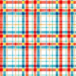 Plaid in Primary Colors