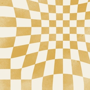 psychedelic check vortex ochre