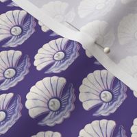 Grape Purple seashell scallop-shell-fabric-and-wallpaper-st-Spoonflower