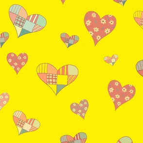 Summer vintage hearts 