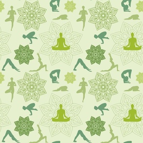 Yoga in green