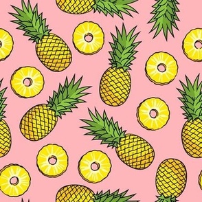Pineapples - pineapple slices - summer fruit - bubble gum - LAD22