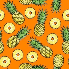 Pineapples - pineapple slices - summer fruit - orange - LAD22