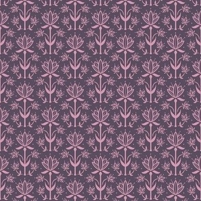 Vintage Victorian-Inspired Botanical in Soft Purples - Extra Small