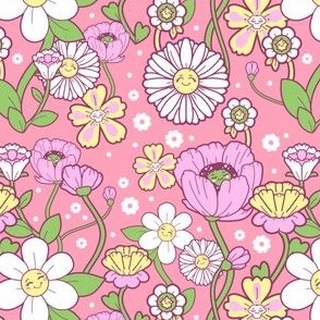 Smiley Vintage Florals - Pink