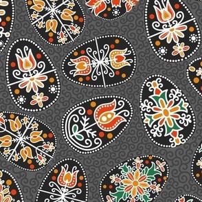easter eggs with hungarian motifs - small scale