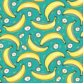 Funny Banana Fabric, Wallpaper and Home Decor | Spoonflower