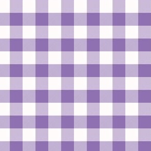 1/2 Inch Purple Buffalo Check | Half Inch Checkered Purple and White