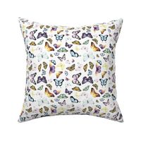 Colorful Butterfly Pattern - Ditsy Small Scale