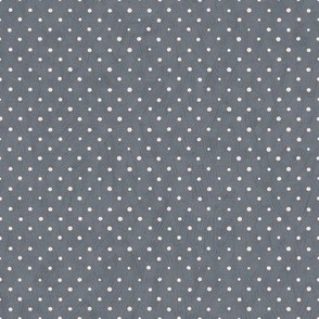 Basic simple white polka dots on grey
