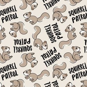 Squirrel Patrol - light beige - LAD22