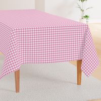 1/2 Inch Pink Buffalo Check | Half Inch Checkered Pink and White