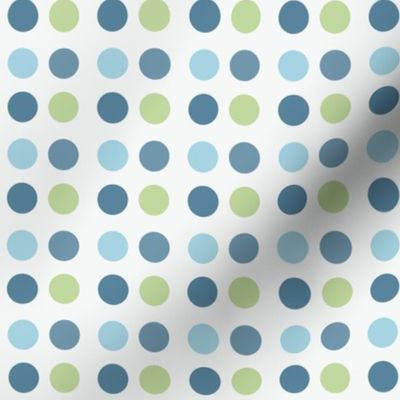 Blue and Green Dots. 