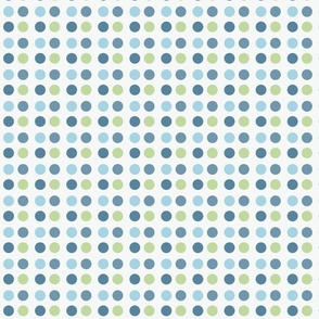 Blue and Green Dots. 