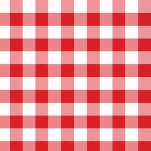 1/2 Inch Red Buffalo Check | Half Inch Checkered Red and White