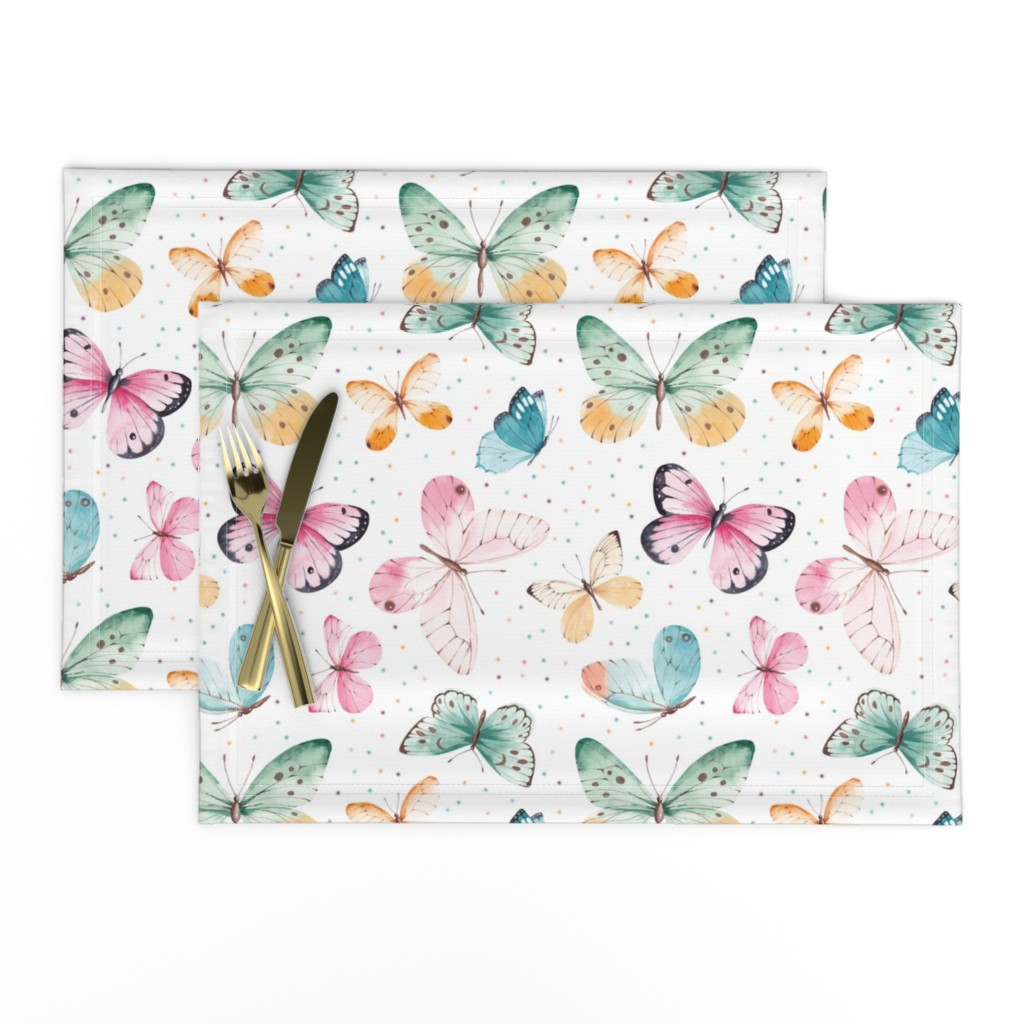 Cute Colorful Butterfly Pattern - Medium Scale