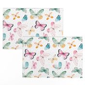 Cute Colorful Butterfly Pattern - Medium Scale