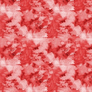 Watercolor in bright red and burlap texture background solid design