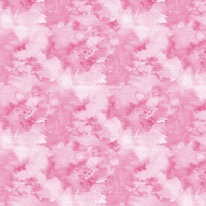 Watercolor in barbie pink and burlap Fabric | Spoonflower
