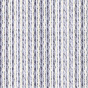 Folk Tupesian ceramic inspired stripes in royal blue on cream background Small scale