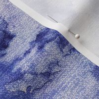 Watercolor royal blue with cream and burlap texture background solid design