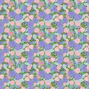 Pastel blooms green small