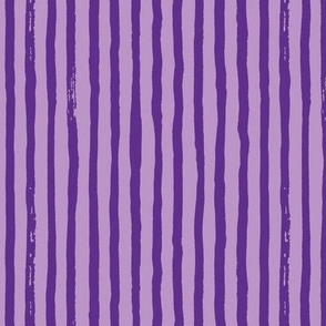 Purple Hand Painted Stripes Small Scale