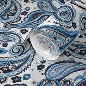 Blue paisley 