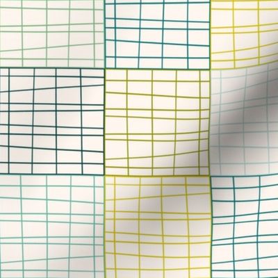 Grid Lines - Green - Medium Scale