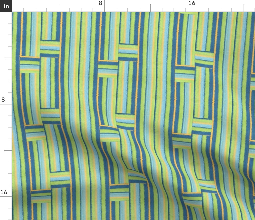 Ikat  Interlacement Textured Stripes  small