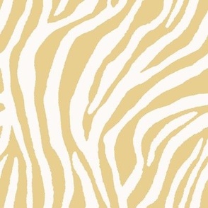 zebra stripe || reversed - sunshine yellow \\ cream - small