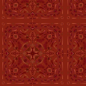 Brick Red Moroccan Tile 