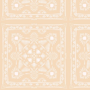 Cream tile bandana 