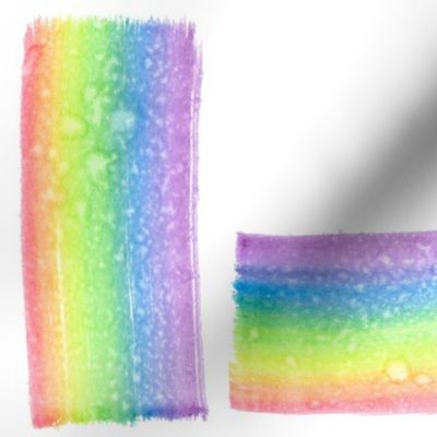 watercolor splashed rainbow box