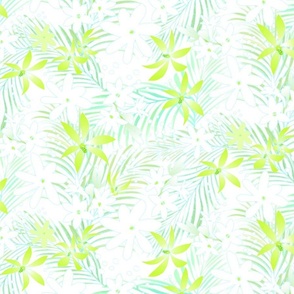 Tropical Perfume Sketch Acid Green on White 300