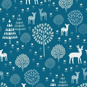 Woodland Meadow in Spring  // blue