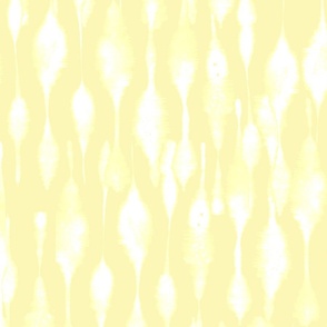 Boho Texture Yellow White tie dye Wallpaper Large Pattern
