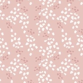 (S Scale) Terrazzo Boho Seamless Pattern on Light Pink